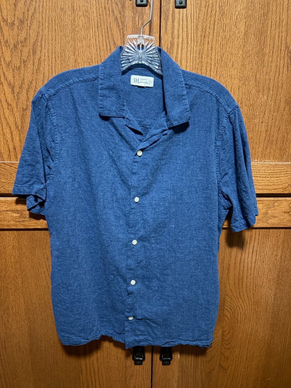 GAP Blue Linen Shirt Size M